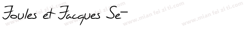 Joules et Jacques Se字体转换